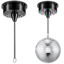 Motor elétrico Tuanse 6RPM giratória Bola de discoteca com LED de 4 cores Motor elétrico Tuanse 6RPM giratória Bola de discoteca com LED de 4 cores