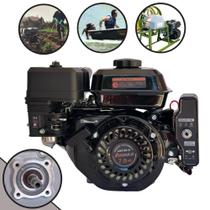 Motor Estacionário Profissional AN210E Anmax À Gasolina 4T 208cc 7HP 3.600rpm Com Eixo Horizontal Chavetado 19,05mm e Partida Elétrica Ideal Para Motobomba, Gerador de Energia e Moendas de Cana