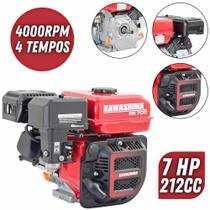 Motor Estacionário Robusto Kawashima GE-700 4 Tempos 212cc 7HP À Gasolina Com Partida Manual