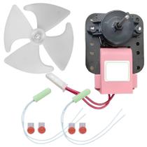 Motor + Hélice + Sensores Geladeira Consul Crm46 Crm33 220v
