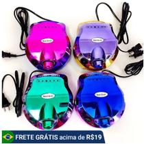 Motor Lixadeira Porquinho Cromado Lixa Unha Elétrica Bivolt 110V/220V Profissional