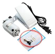 Motor Máquina Costura Doméstica 110V/220V Comp - 110V Branco