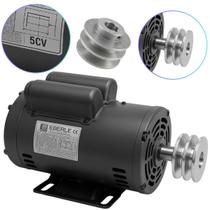 Motor Monofásico Serra Circular 5Cv Alta Rotação Com Polia