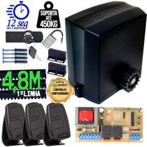 Motor Portão Correr Automatizador 1/4 CV Deslizante DZ 450kg 440W 220V Controles Cremalheira 4,8m Ipec Motor Portão Correr Automatizador 1/4 CV Deslizante DZ 450kg 440W 220V Controles Cremalheira 4,8m Ipec