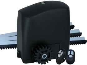 Motor portão deslizante slider slim 300kg 2 controles 3m cremalheira