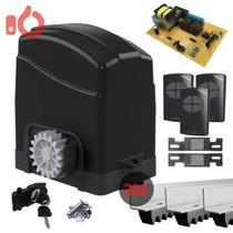 Motor Portão Eletrônico Deslizante 300 Light 127V/220V Cremalheira Plástico 3 Metros e 3 Controles - AGL