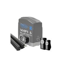 Motor Portão Eletrônico Wifi Izzy 700 127V/220V Com Cremalheira Gomo de Plástico 3 Metros Motor Portão Eletrônico Wifi Izzy 700 127V/220V Com Cremalheira Gomo de Plástico 3 Metros