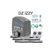 Motor Portão Eletrônico Wifi Izzy 900 127V/220V Com Cremalheira Gomo de Alumínio 4,5 Metros