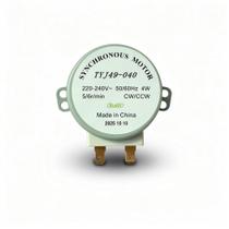 Motor Prato Giratorio Microondas TYJ-49-040 220V 5RPM Ferro Motor Prato Giratorio Microondas TYJ-49-040 220V 5RPM Ferro