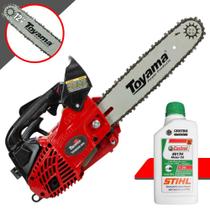 Motor Serra À Gasolina TCS25X Toyama Motor 2T 25,4cc 1,14HP de Potência 12.000rpm Sabre 12 Polegadas Motosserra Profissional Ideal Para Tarugamento e Carpintaria Profissional + ÓLEO STIHL Motor Serra À Gasolina TCS25X Toyama Motor 2T 25,4cc 1,14HP de Potência 12.000rpm Sabre 12 Polegadas Motosserra Profissional Ideal Para Tarugamento e Carpintaria Profissional + ÓLEO STIHL