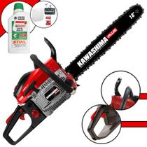 Motor Serra Profissional Kawashima KCS550P À Gasolina 54,6cc Motor 2T de Alta Potência, Rotação e Performance Motosserra Com Sabre 18' Carcaça de Magnésio e Sistema Antivibração + ÓLEO STIHL 8017 2T Motor Serra Profissional Kawashima KCS550P À Gasolina 54,6cc Motor 2T de Alta Potência, Rotação e Performance Motosserra Com Sabre 18' Carcaça de Magnésio e Sistema Antivibração + ÓLEO STIHL 8017 2T