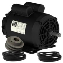 Motor Weg Betoneira 2Cv Mono + Polia Ferro E 2 Correias Motor Weg Betoneira 2Cv Mono + Polia Ferro E 2 Correias