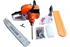 Motoserra A Gasolina Com Adaptador Furadeira Motoserra A Gasolina Com Adaptador Furadeira