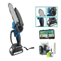 Motoserra Corta Madeira Tábua Bateria 6 Pol Portátil Bivolt Motoserra Corta Madeira Tábua Bateria 6 Pol Portátil Bivolt