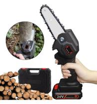 Motoserra Elétrica 12 Polegadas Recarregável Portátil Bivolt 24v