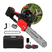 Motoserra Elétrica Portátil Moto Serra 12 Polegadas 2 Baterias 48V Motoserra Elétrica Portátil Moto Serra 12 Polegadas 2 Baterias 48V