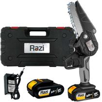 Motosserra a bateria 21V 2Ah com 2 baterias 24183 - RZ-SPB21 (110V/220V) Motosserra a bateria 21V 2Ah com 2 baterias 24183 - RZ-SPB21 (110V/220V)