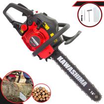 Motosserra À Gasolina KCS420S Kawashima 42cc De Alta Potência e Rotação Sabre 16 Polegadas Com Carcaça de Alumínio e Sistema Antivibratório