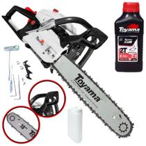 Motosserra Á Gasolina Toyama TCS58H TCS-58H Motor 2T 55cc 3,2HP 12.000RPM Sabre 18 Polegadas 32 Dentes leve, ergonômica e de fácil manuseio + ÓLEO 2 TEMPOS Motosserra Á Gasolina Toyama TCS58H TCS-58H Motor 2T 55cc 3,2HP 12.000RPM Sabre 18 Polegadas 32 Dentes leve, ergonômica e de fácil manuseio + ÓLEO 2 TEMPOS