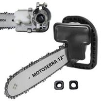Motosserra Adaptador Rosca M10 M12 Para Esmerilhadeira Lixadeira Jardim Eletrosserra Corte Rapido