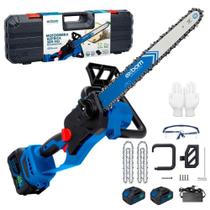 Motosserra Elétrica Portátil 12 Polegadas Brushless Com Led E Bateria 48v Motosserra Elétrica Portátil 12 Polegadas Brushless Com Led E Bateria 48v