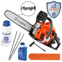 Motosserra Husqvarna 125 40cc Com Kit óleo Misturador e Lima Motosserra Husqvarna 125 40cc Com Kit óleo Misturador e Lima