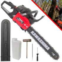 Motosserra Kawashima À Gasolina KCS 610S 61,5cc 2 Tempos Robusto Com Sabre de 18 Polegadas