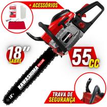Motosserra Kawashima KCS-550P À Gasolina 2 Tempos 54,6cc Com Lubrificação Automática da Corrente