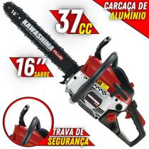 Motosserra Kawashima KCS380P À Gasolina 37,2cc 2 Tempos Com Carcaça de Alumínio e Freio de Corrente Motosserra Kawashima KCS380P À Gasolina 37,2cc 2 Tempos Com Carcaça de Alumínio e Freio de Corrente