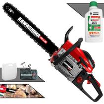 Motosserra KCS550P PLUS Kawashima À Gasolina 2T 54,6cc Com Sabre 18 Polegadas, Carcaça de Magnésio, Sistema Antivibração e de Fácil Manuseio Profissional + ÓLEO STIHL 8017 2T EXTRA Motosserra KCS550P PLUS Kawashima À Gasolina 2T 54,6cc Com Sabre 18 Polegadas, Carcaça de Magnésio, Sistema Antivibração e de Fácil Manuseio Profissional + ÓLEO STIHL 8017 2T EXTRA