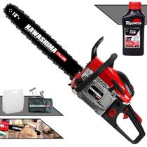 Motosserra KCS550P PLUS Kawashima À Gasolina 2T 54,6cc Com Sabre 18 Polegadas, Carcaça de Magnésio, Sistema Antivibração e de Fácil Manuseio Profissional + ÓLEO TOYAMA FG50 2T EXTRA Motosserra KCS550P PLUS Kawashima À Gasolina 2T 54,6cc Com Sabre 18 Polegadas, Carcaça de Magnésio, Sistema Antivibração e de Fácil Manuseio Profissional + ÓLEO TOYAMA FG50 2T EXTRA