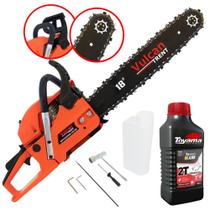 Motosserra Motorserra Profissional Vulcan Trent VSL-550 Á Gasolina 2T 55cc 3HP 11.000RPM Potente, Robusta e Estrutura Resistente + ÓLEO 2 TEMPOS TOYAMA FG50 Motosserra Motorserra Profissional Vulcan Trent VSL-550 Á Gasolina 2T 55cc 3HP 11.000RPM Potente, Robusta e Estrutura Resistente + ÓLEO 2 TEMPOS TOYAMA FG50