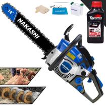 Motosserra Nakashi NCS-400 À Gasolina 2T 40cc Alta Rotação Profissional Robusta e Resistente Com Carcaça de Alumínio e Vela NGK, Sabre 16 Polegadas Corrente 28 Dentes + 1 ÓLEO TOYAMA 2T Extra Motosserra Nakashi NCS-400 À Gasolina 2T 40cc Alta Rotação Profissional Robusta e Resistente Com Carcaça de Alumínio e Vela NGK, Sabre 16 Polegadas Corrente 28 Dentes + 1 ÓLEO TOYAMA 2T Extra