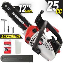 Motosserra Pequeno Kawashima Plus KCS 260-Plus À Gasolina 2 Tempos 25,4cc Com Sistema Antivibratório Motosserra Pequeno Kawashima Plus KCS 260-Plus À Gasolina 2 Tempos 25,4cc Com Sistema Antivibratório