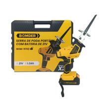 Motosserra Poda Portátil Recarregável 21v Acompanha 2 Baterias Motosserra Poda Portátil Recarregável 21v Acompanha 2 Baterias