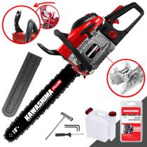 Motosserra Potente Kawashima KCS500P À Gasolina 49,3cc 2 Tempos Com Sabre de 18 Polegadas