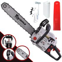 Motosserra Profissional À Gasolina 2T Toyama TCS58H 3,2HP de Potência 55cc Alta Rotação Com Sabre 18 Polegadas Ponta Rolante e Corrente 32 Dentes Ideal Para Poda de Galhos e Cortes de Árvores Motosserra Profissional À Gasolina 2T Toyama TCS58H 3,2HP de Potência 55cc Alta Rotação Com Sabre 18 Polegadas Ponta Rolante e Corrente 32 Dentes Ideal Para Poda de Galhos e Cortes de Árvores