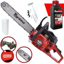 Motosserra Profissional Á Gasolina Toyama TCS58F-G2 Com Óleo Lubrificante 2T 55cc 3,2HP Sabre 20 Polegadas 13.500RPM Robusta e de Alto Desempenho Ideal Para Corte e Poda de Galhos e Árvores Motosserra Profissional Á Gasolina Toyama TCS58F-G2 Com Óleo Lubrificante 2T 55cc 3,2HP Sabre 20 Polegadas 13.500RPM Robusta e de Alto Desempenho Ideal Para Corte e Poda de Galhos e Árvores