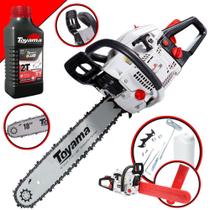 Motosserra Profissional Á Gasolina Toyama TCS58H Com ÓLEO LUBRIFICANTE 2T 55cc 3,2HP Sabre 18 Polegadas 12.000RPM Robusta e de Alto Desempenho Ideal Para Corte e Poda de Galhos e Árvores Motosserra Profissional Á Gasolina Toyama TCS58H Com ÓLEO LUBRIFICANTE 2T 55cc 3,2HP Sabre 18 Polegadas 12.000RPM Robusta e de Alto Desempenho Ideal Para Corte e Poda de Galhos e Árvores
