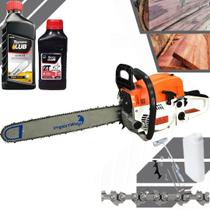 Motosserra Profissional Importway 63cc 22pol Grande & Forte + Óleo de Motor e Corrente Toyama 2T Motosserra Profissional Importway 63cc 22pol Grande & Forte + Óleo de Motor e Corrente Toyama 2T