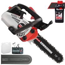 Motosserra Profissional Kawashima KCS-260P À Gasolina 2T 25,4cc Alta Rotação Com Sabre 12' e Corrente 22 Dentes Leve e de Fácil Manuseio Ideal Para Tarugamento e Pomares + 1 ÓLEO TOYAMA 2T Motosserra Profissional Kawashima KCS-260P À Gasolina 2T 25,4cc Alta Rotação Com Sabre 12' e Corrente 22 Dentes Leve e de Fácil Manuseio Ideal Para Tarugamento e Pomares + 1 ÓLEO TOYAMA 2T