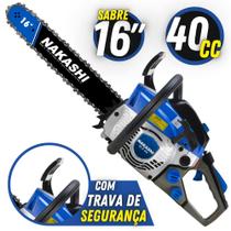 Motosserra Profissional Nakashi NCS-400 40,1cc Sabre de 16 Pol Com Sistema Antivibratório Motosserra Profissional Nakashi NCS-400 40,1cc Sabre de 16 Pol Com Sistema Antivibratório