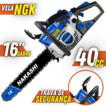 Motosserra Profissional Nakashi NCS-400 40,1cc Sabre de 16 Polegadas Pra Cortes de Madeira