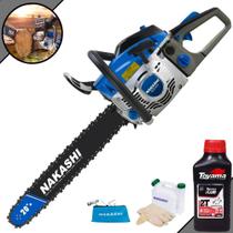 Motosserra Profissional Nakashi NCS550 À Gasolina 2T 54,6cc Sabre 20' Corrente 39 Dentes Com Sistema Antivibração, Carcaça de Magnésio, Vela NGK e Carburador Walbro + 1 ÓLEO TOYAMA 2T Motosserra Profissional Nakashi NCS550 À Gasolina 2T 54,6cc Sabre 20' Corrente 39 Dentes Com Sistema Antivibração, Carcaça de Magnésio, Vela NGK e Carburador Walbro + 1 ÓLEO TOYAMA 2T