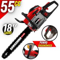 Motosserra Robusto Kawashima KCS550P À Gasolina 54,6cc 2 Tempos Com Corrente 72 Elos Para Madereiras
