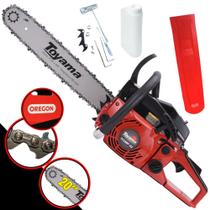 Motosserra TCS58FG2 Toyama À Gasolina 2T 3,2HP 55cc 12.500rpm Alto Desempenho Robusta e Resistente Com Sabre 20 Polegadas Corrente Oregon 34 Dentes Motosserra TCS58FG2 Toyama À Gasolina 2T 3,2HP 55cc 12.500rpm Alto Desempenho Robusta e Resistente Com Sabre 20 Polegadas Corrente Oregon 34 Dentes