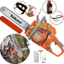 Motosserra Tekna Cs45 ex Profissional A Gasolina 44,3cc com Sabre 14" Corrente Oregon 3/8 Motosserra Tekna Cs45 ex Profissional A Gasolina 44,3cc com Sabre 14" Corrente Oregon 3/8