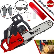 Motosserra Toyama Profissional a GasolinaTCS45X G2 Sabre 16" 2,8HP p/ Desdobra de Madeira, Poda de Galhos, Lenha Motosserra Toyama Profissional a GasolinaTCS45X G2 Sabre 16" 2,8HP p/ Desdobra de Madeira, Poda de Galhos, Lenha