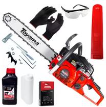Motosserra Toyama TCS58F G2-20" Polegadas Motor Serra a Gasolina 54.5cc 3,22hp + Oleo 2T Toyama + Acessorios Extras