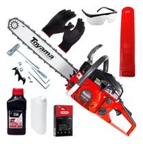 Motosserra Toyama Tcs58f G2 20sn 54.5cc Sabre 50cm Ponta Rolante + Oleo Lubrificante + Óculos Prof. + Luvas de Proteção